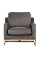 Bronze Frame Cantilevered Lounge Chair | Splendido Kalmin | Oroa.com