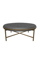 Metal Frame Upholstered Ottoman | Splendido Ethel | Oroa.com
