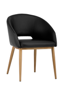 Gold Frame Barrel Dining Chair | Splendido Thatcher | Oroa.com