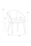 Gold Frame Barrel Dining Chair | Splendido Thatcher | Oroa.com