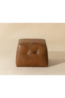 Leather Inspired Cube Ottoman | Splendido Aspen | Oroa.com