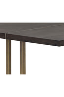 Contract furniture - Contemporary Wood & Brass Dining Table - www.oroatrade.com