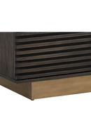 Brown Oak Fluted 4-Door Sideboard | Splendido Paris | Oroa.com