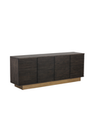 Brown Oak Fluted 4-Door Sideboard | Splendido Paris | Oroa.com