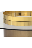 Cylindrical Gold Base Coffee Table | Splendido Haru | Oroa.com