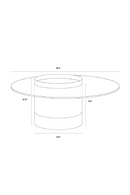 Cylindrical Gold Base Coffee Table | Splendido Haru | Oroa.com