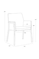 Leather Look Dining Armchair | Splendido Bernadette | Oroa.com