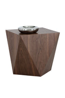 Geometrical Walnut End Table | Splendido Timmons | Oroa.com