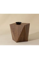 Geometrical Walnut End Table | Splendido Timmons | Oroa.com