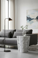 Marble-Look Indoor/Outdoor Side Table L | Splendido Ava