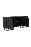 Checkered Smoked Acacia Sideboard | Splendido Lars | Oroa.com