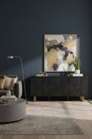 Checkered Smoked Acacia Sideboard | Splendido Lars | Oroa.com