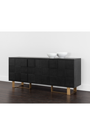 Checkered Smoked Acacia Sideboard | Splendido Lars | Oroa.com