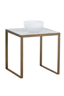 Italian Marble Square End Table | Splendido Evert | Oroa.com