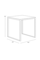 Italian Marble Square End Table | Splendido Evert | Oroa.com