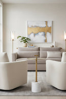 Gold Round End Table | Splendido Sia | Oroa.com