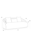Contract furniture - Channel-Tufted Velvet Sofa - www.oroatrade.com