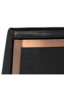 Black Leather Cantilevered Dining Chair | Splendido Dean | Oroa.com