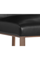 Black Leather Cantilevered Dining Chair | Splendido Dean | Oroa.com