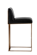 Black Leather Cantilevered Bar Stool | Splendido Dean | Oroa.com