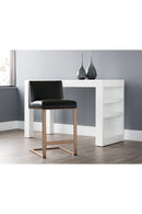 Black Bonded Leather Counter Stool | Splendido Dean | Oroa.com