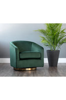 Curved Swivel Lounge Chair | Splendido Hazel | Oroa.com