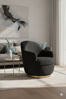Curved Swivel Lounge Chair | Splendido Hazel | Oroa.com