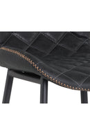 Diamond-Stitched Leather Look Bar Stools (2) | Splendido Lyla