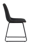 Leather Look Mid-Century Dining Chairs (2) | Splendido Cal | Oroa.com