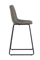 Leather-Look Mid-Century Counter Stools (2) | Splendido Cal | Oroa.com