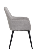 Gray Diamond-Tufted Dining Armchair | Splendido Jayna | Oroa.com