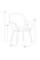 Gray Diamond-Tufted Dining Armchair | Splendido Jayna | Oroa.com