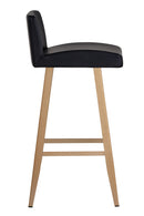 Black Leather Look Counter Stool | Splendido Dani | Oroa.com