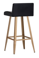 Black Leather Look Counter Stool | Splendido Dani | Oroa.com
