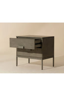 Acacia Wood 2-Drawer Nightstand | Splendido Jade | Oroa.com