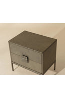 Acacia Wood 2-Drawer Nightstand | Splendido Jade | Oroa.com