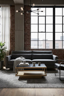 Square Black Glass Coffee Table | Splendido Finch | Oroa.com