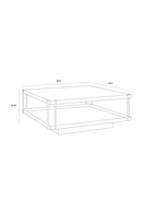 Square Black Glass Coffee Table | Splendido Finch | Oroa.com