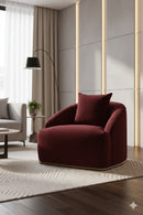 Curved Channel-Tufted Lounge Chair | Splendido Astrid | Oroa.com