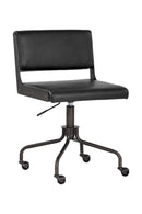 Black Leather Look Office Chair | Splendido Davis | Oroa.com