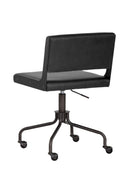 Black Leather Look Office Chair | Splendido Davis | Oroa.com