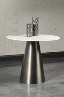 Carrara Marble Round Bistro Table | Splendido Damon | Oroa.com