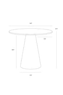 Carrara Marble Round Bistro Table | Splendido Damon | Oroa.com