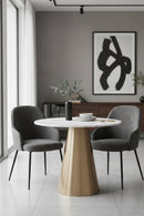 Carrara Marble Round Bistro Table | Splendido Damon | Oroa.com