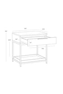 1-Drawer Oak Nightstand S | Splendido Rebel | Oroa.com