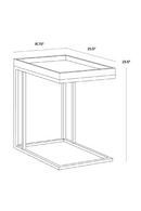 Gray Oak C-Shaped Side Table | Splendido Arden | Oroa.com