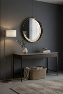 Gray Marble 2-Drawer Console Table | Splendido Stamos | Oroatrade.com