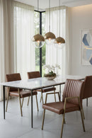 Channeled Leather Look Dining Chair | Splendido Homer | Oroa.com