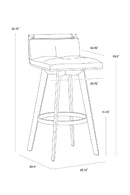 Leather-Look Swivel Bar Stool | Splendido Arizona | Oroa.com
