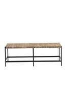 Hand-Woven Leather Bench | Splendido Omari | Oroa.com